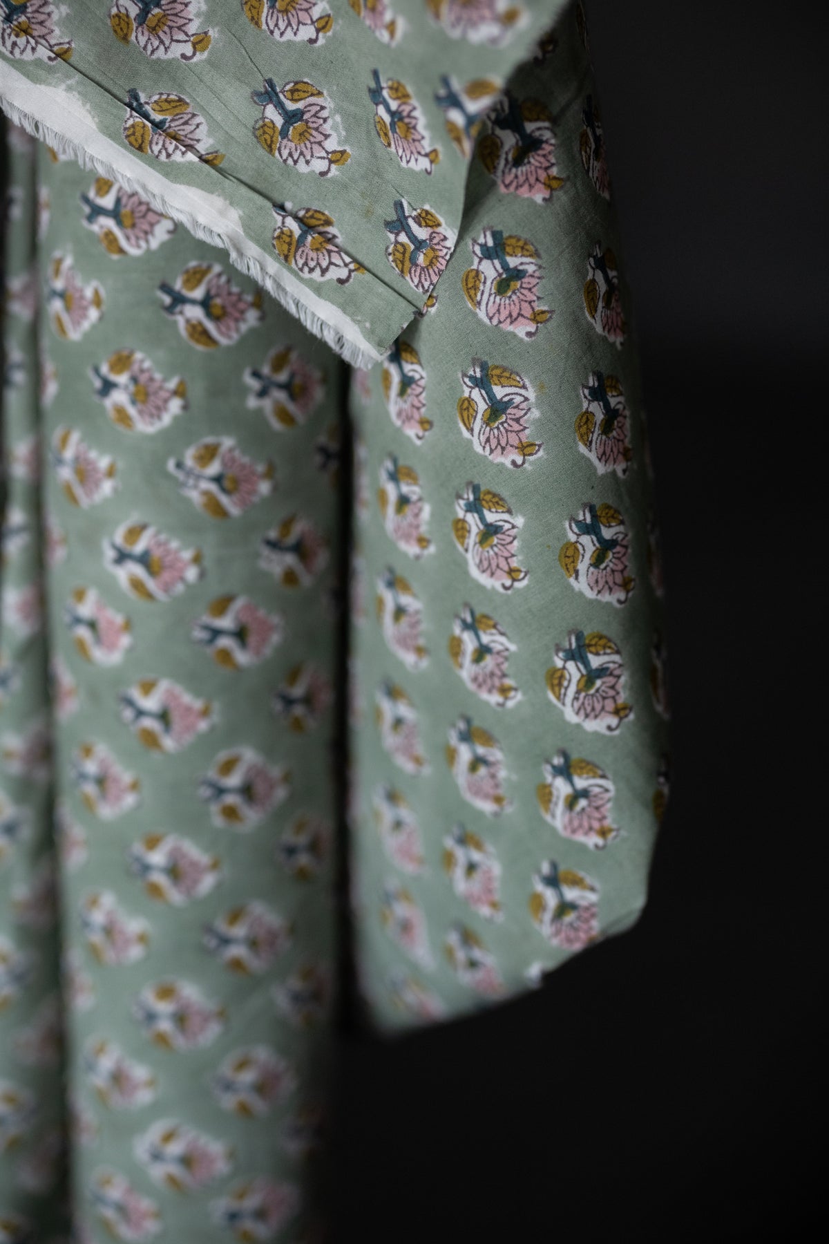Indian Block Print Cotton - Chelsea Bud