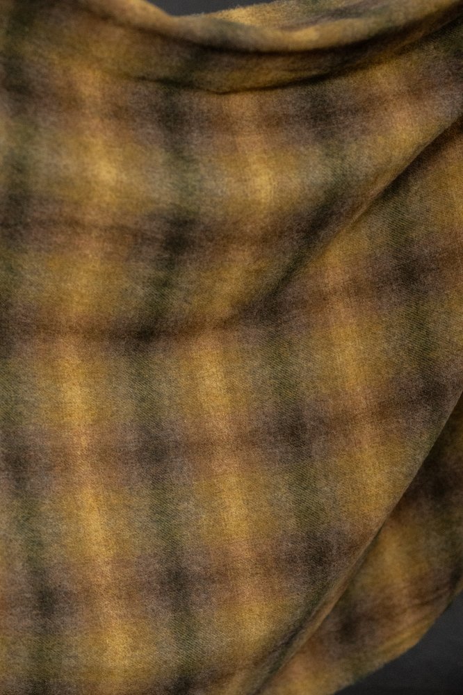 checked british wool fabric