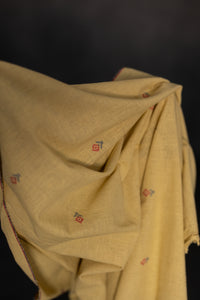 Remnant (Extra Weft Handwoven Cotton Caraway)