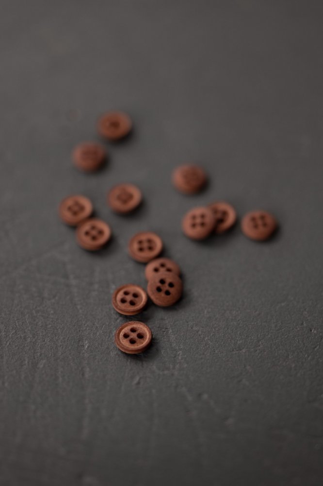 Cotton Button 11mm - Boston Fall