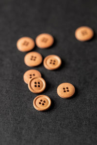Cotton Button - Rusty Orange