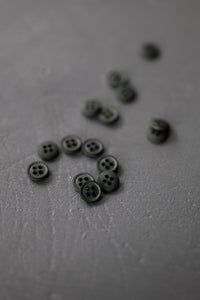 Cotton Button 11mm - Garden Slate