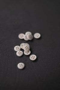 Cotton Button 11mm - Milk