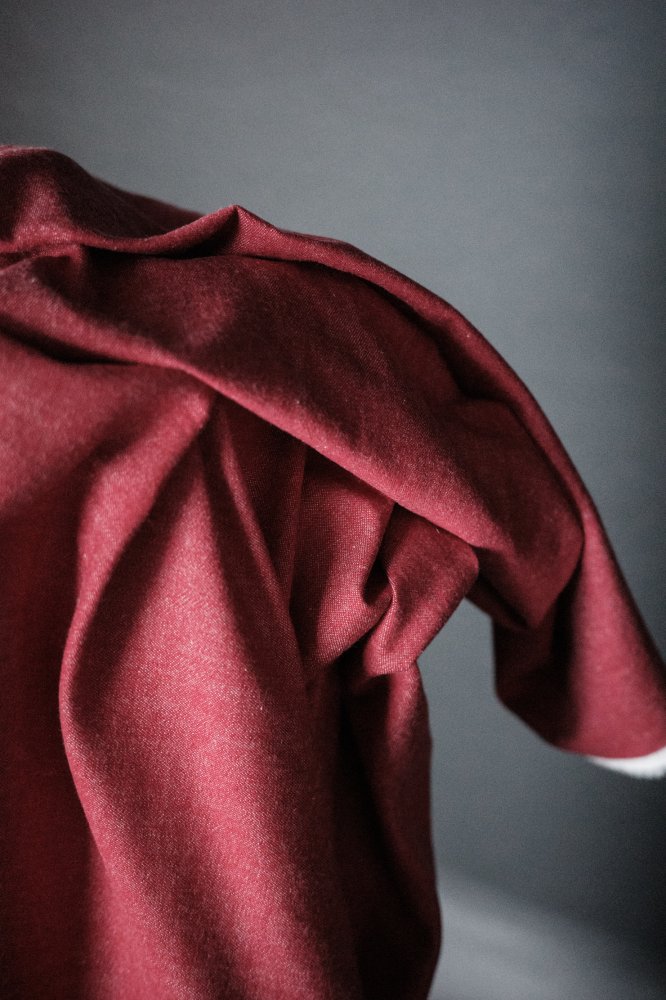 Japanese Chambray - 5.2oz Crimson