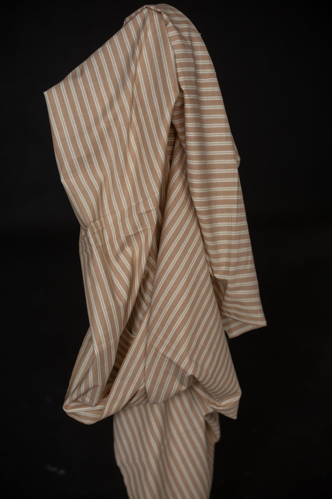 handwoven cotton strip fabric