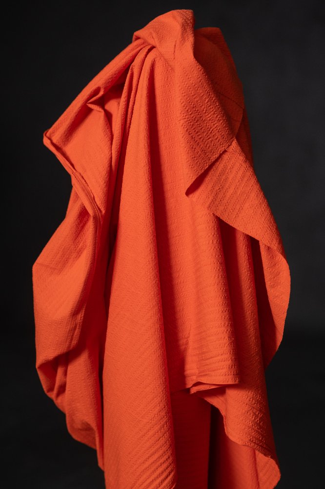 Organic Cotton Seersucker Stripe - Dynamite