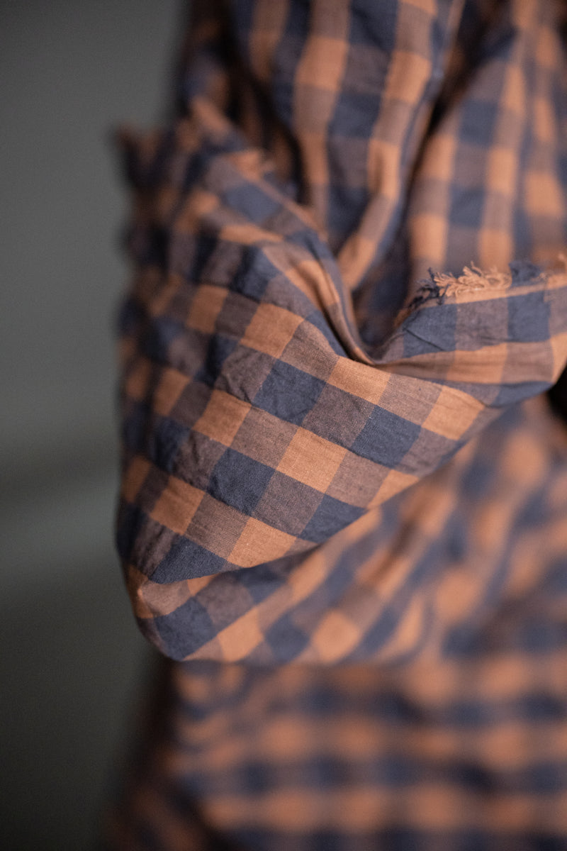 Organic Cotton Gingham Seersucker - Fairfield