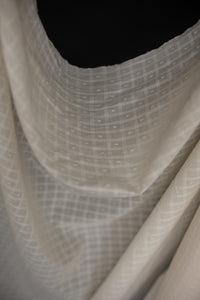 Natural Indian Cotton - Hazy Dobby