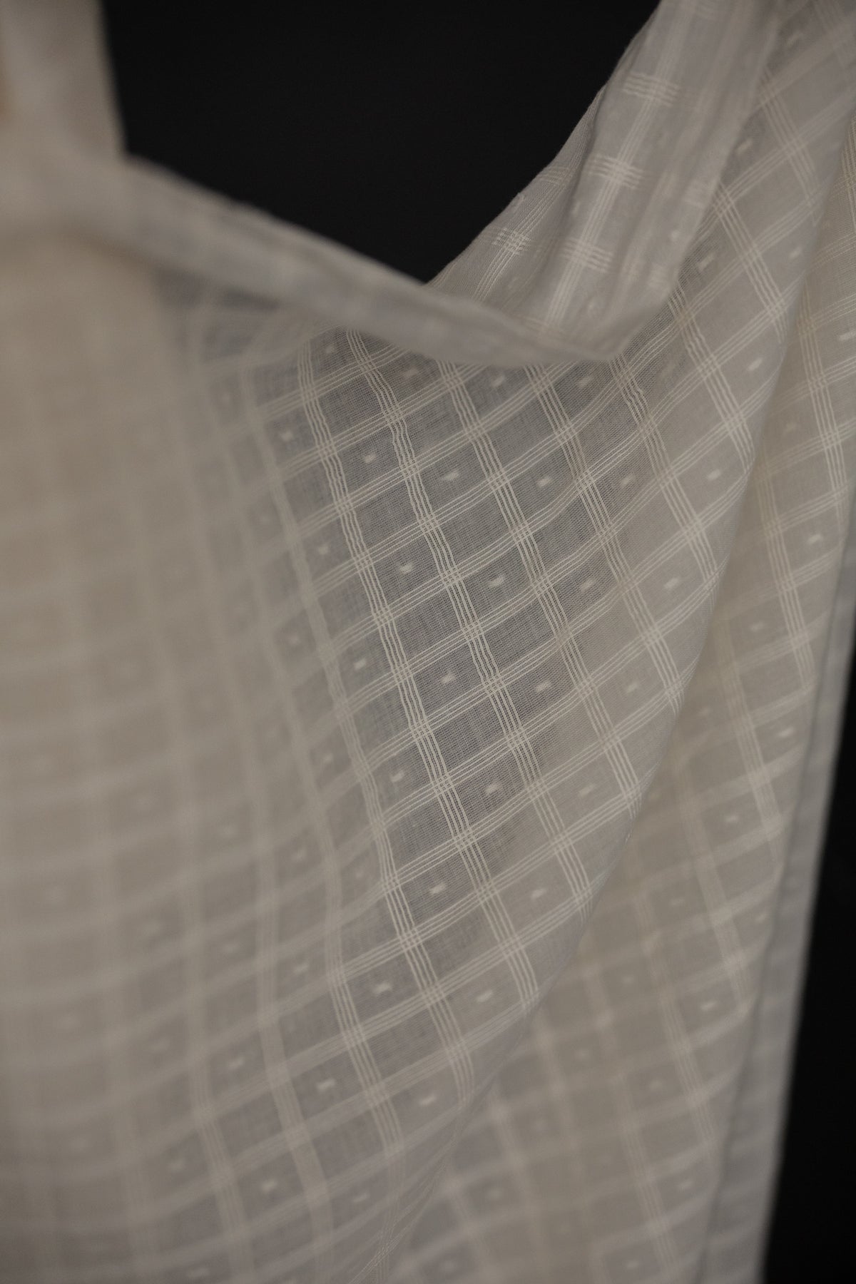 Natural Indian Cotton - Hazy Dobby