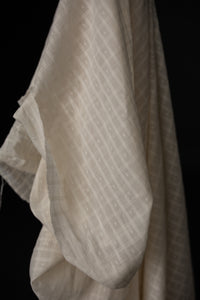 Natural Indian Cotton - Hazy Dobby