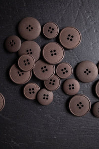 Dark brown hemp buttons