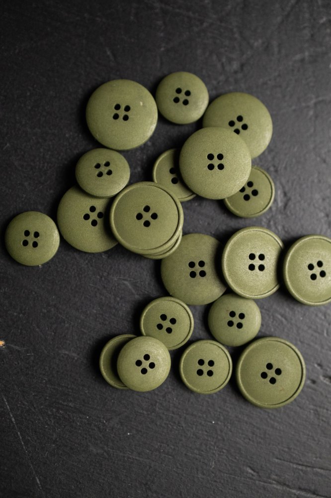 Hemp Button - Mid Green