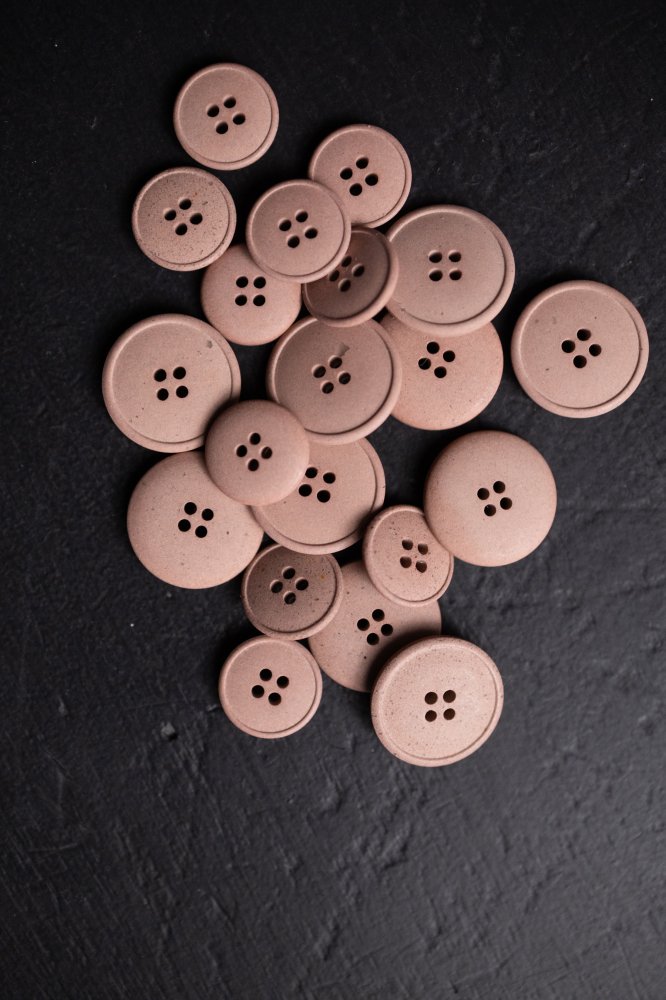 pale pink hemp buttons