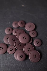 Hemp Button - Plum Brown