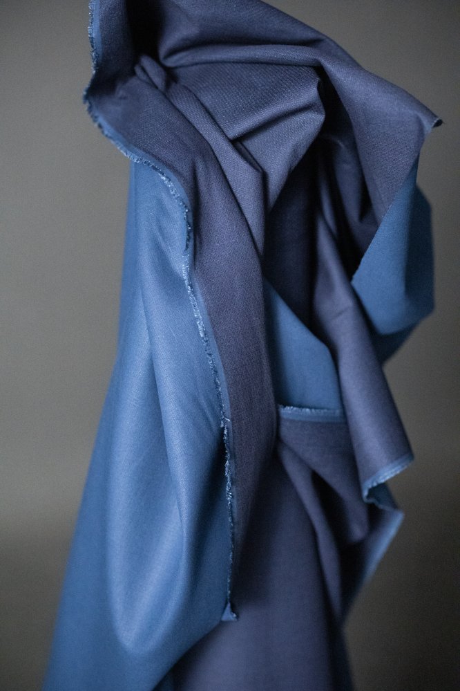 japanese indigo double gauze fabric