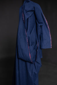 indigo sheer cotton voile