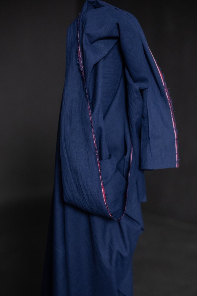 indigo sheer cotton voile