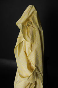 Handwoven Cotton Check - Lemon Squeeze