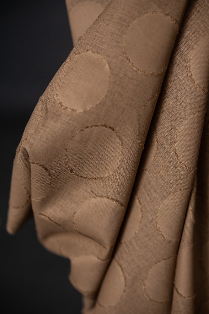 brown japanese jaquard fabric