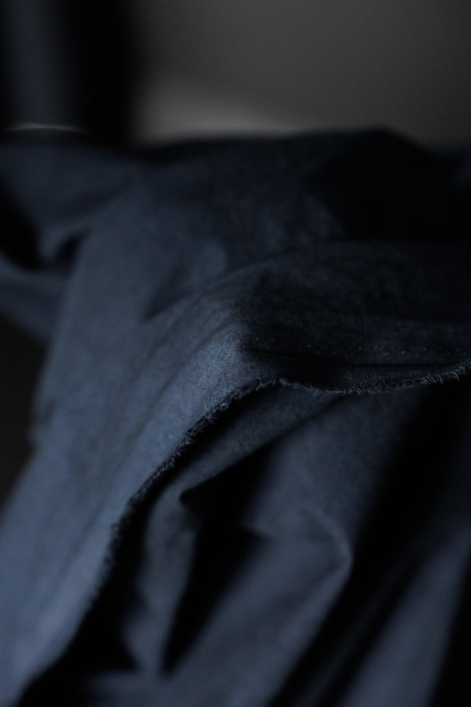 Japanese Washed Cotton Canvas - Navy