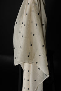 Remnant (Jamdani Handwoven Cotton Peppercorn)