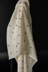 Remnant (Jamdani Handwoven Cotton Peppercorn)