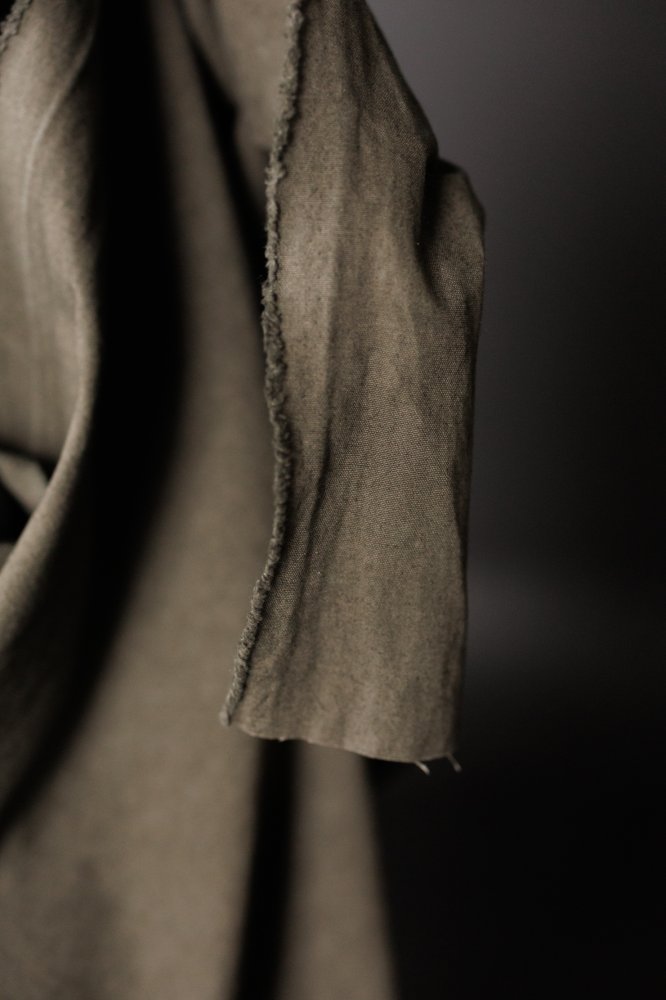 Japanese Washed Cotton Canvas - Pewter Green
