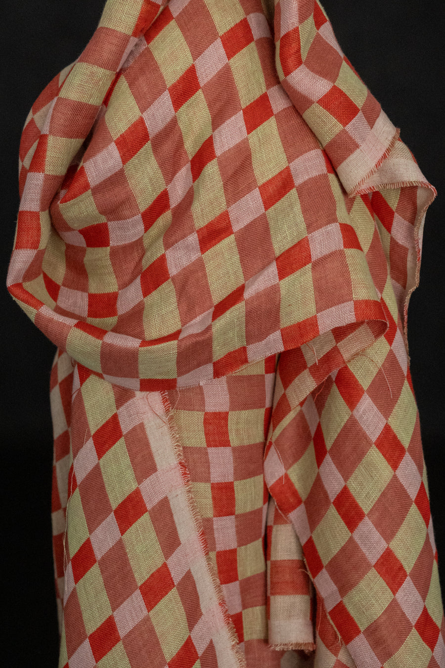 Remnant (Check Jacquard Linen Ray)