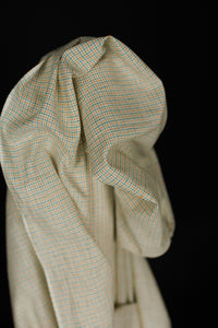 Handwoven Cotton Check - Rewilding