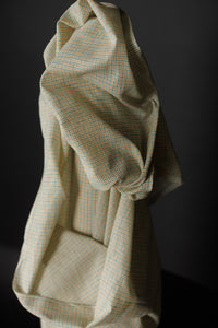 Handwoven Cotton Check - Rewilding