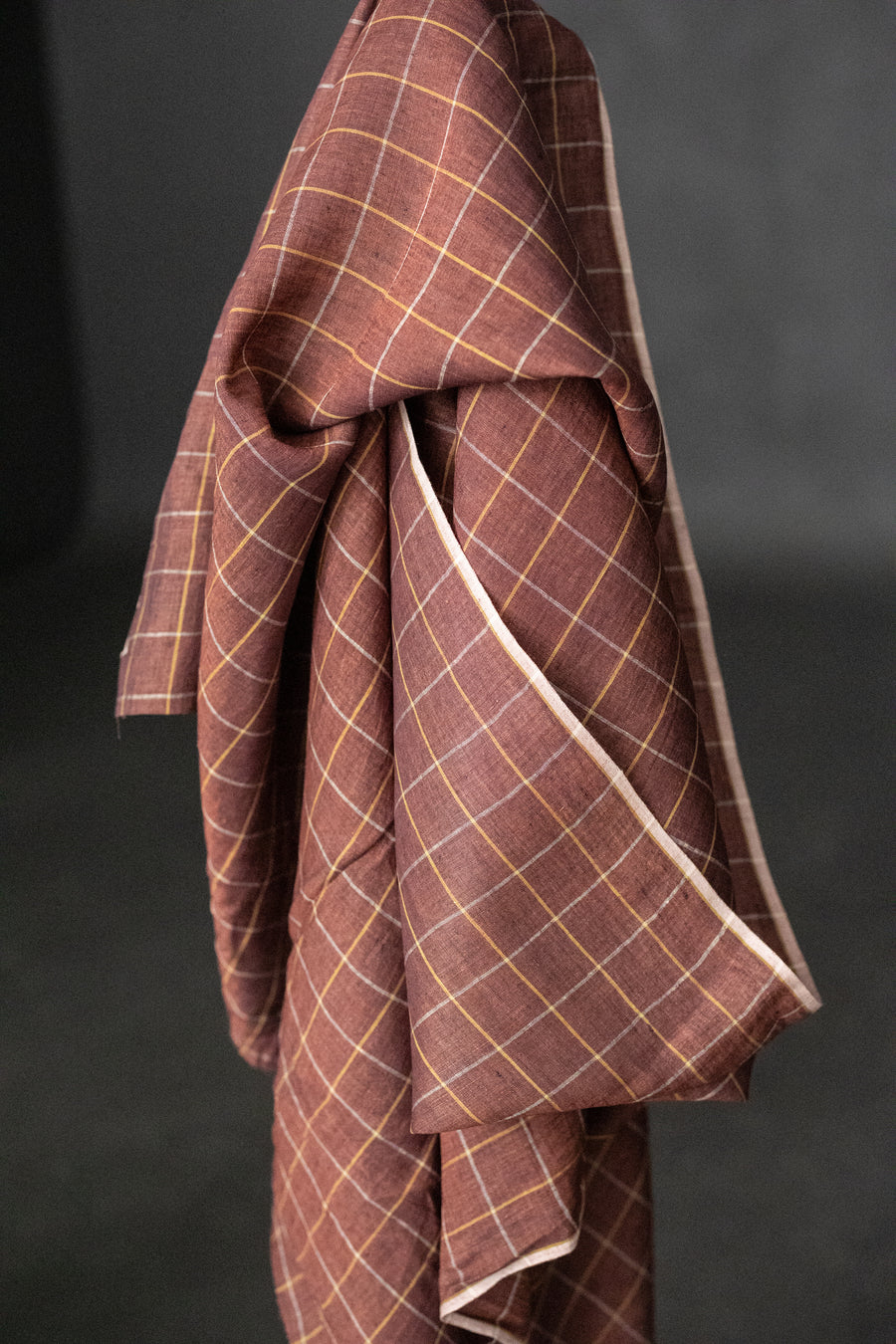 Handwoven Linen Check - Santa Rosa