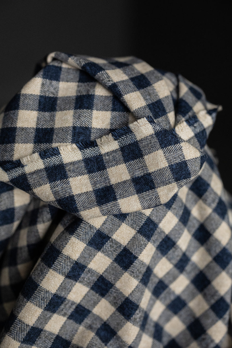 Japanese Brushed Cotton - Seascape Check