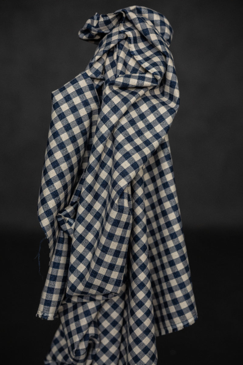 Japanese Brushed Cotton - Seascape Check