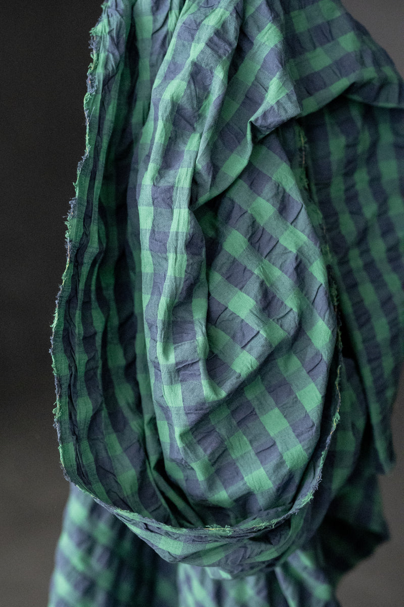 Organic Cotton Gingham Seersucker - Seraphina
