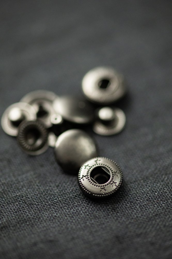 14mm Gunmetal Metal Snaps (pack of 20)