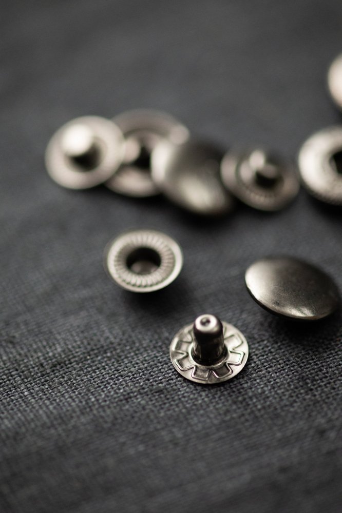 14mm Gunmetal Metal Snaps (pack of 20)