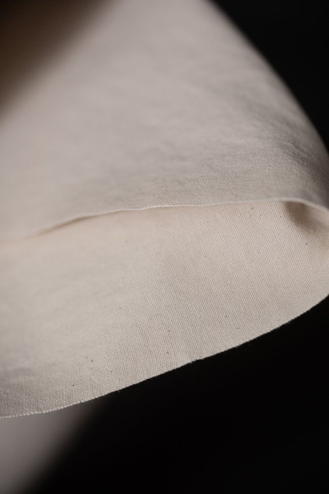ecru heavyweight cotton canvas fabric