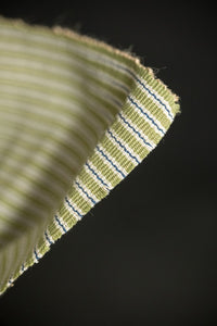 stripy green jute runner