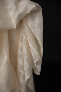 Natural Indian Cotton - Textured Check