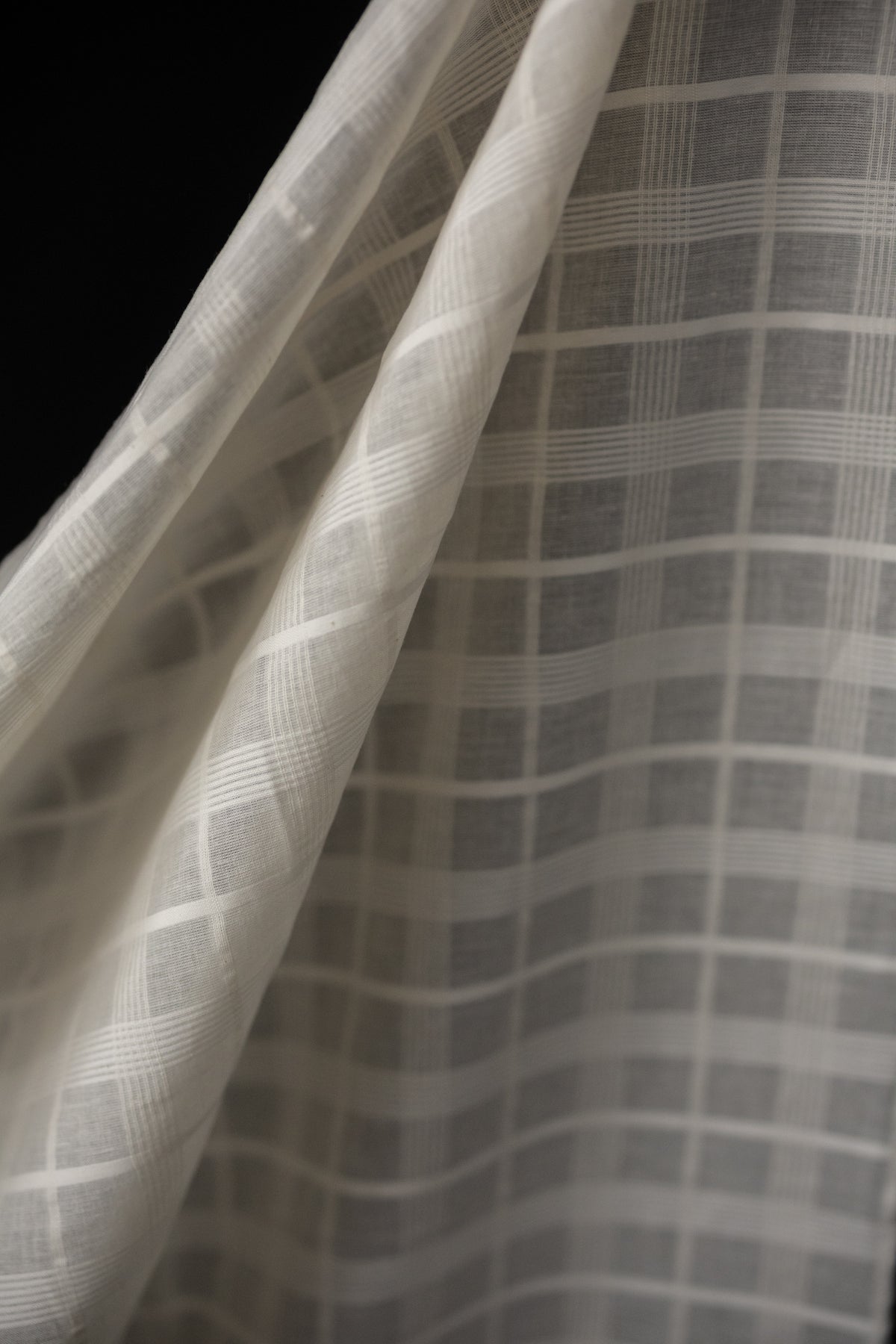 Natural Indian Cotton - Textured Check