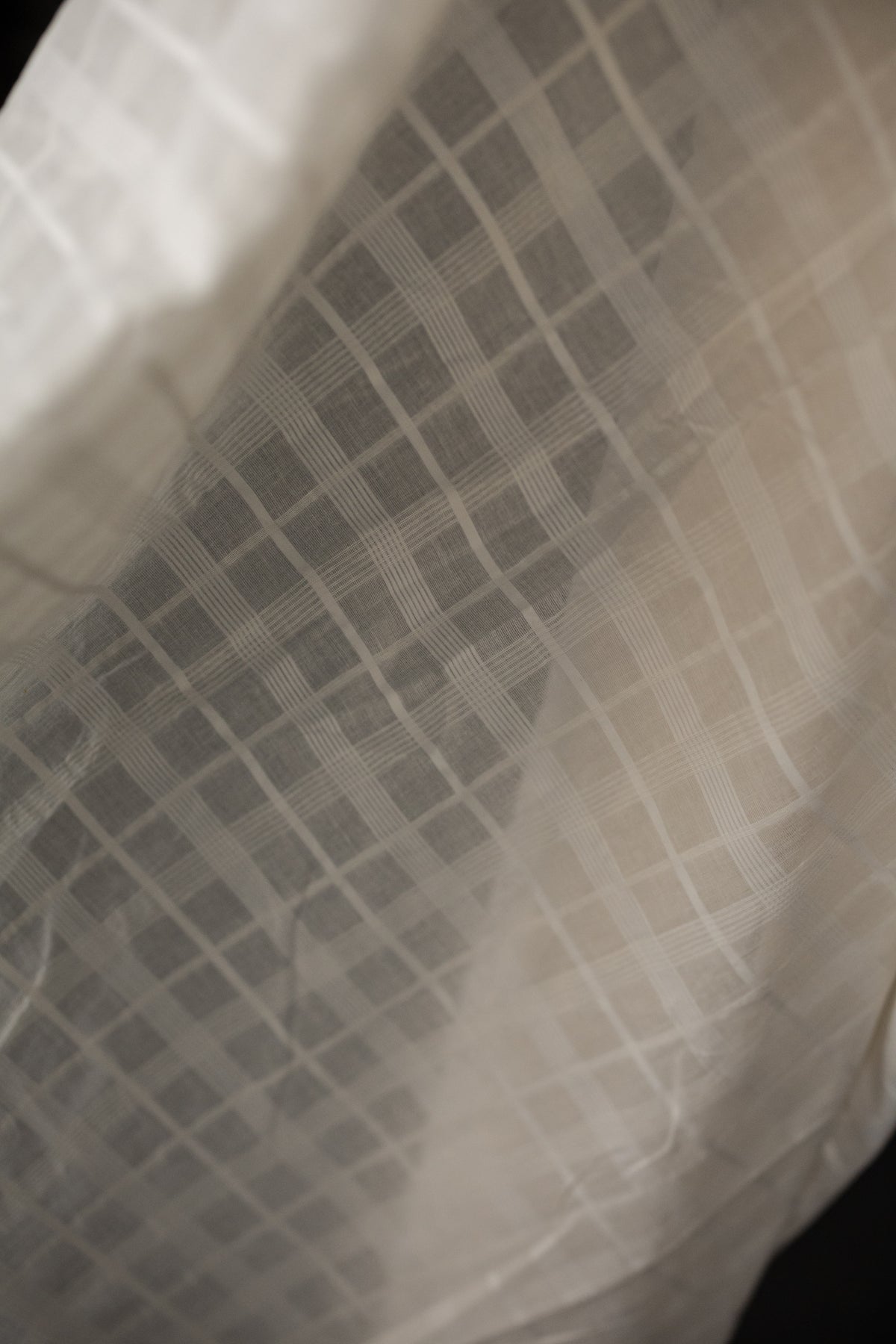 Natural Indian Cotton - Textured Check