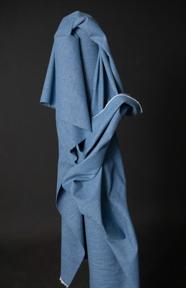 Blue Sluby denim Fabric