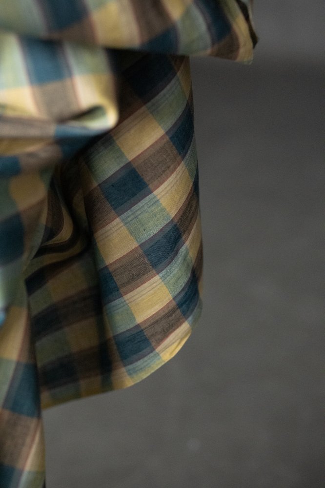 Handwoven Cotton Check - Walnut Grove