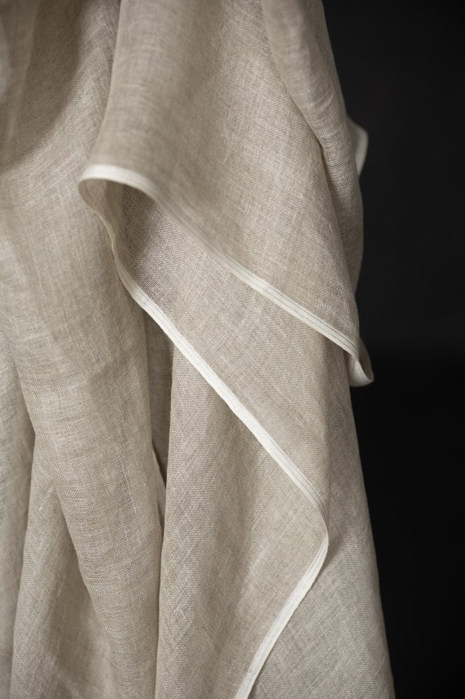natural linen gauze fabric