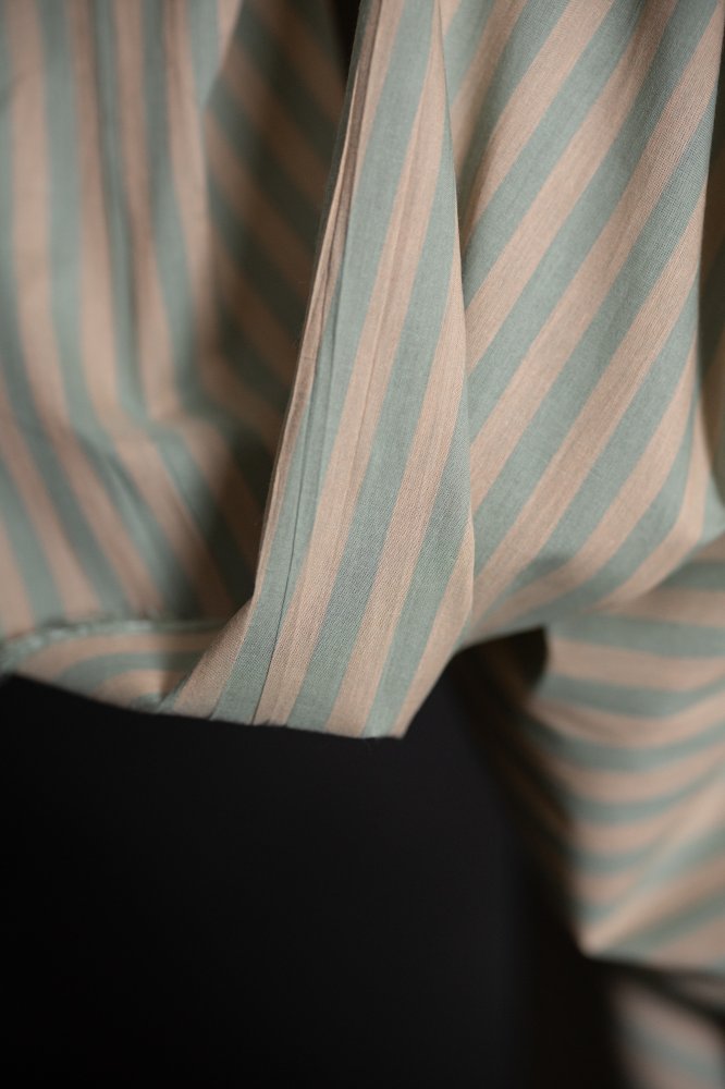 Sprigs Watercolour Organic Cotton Stripe