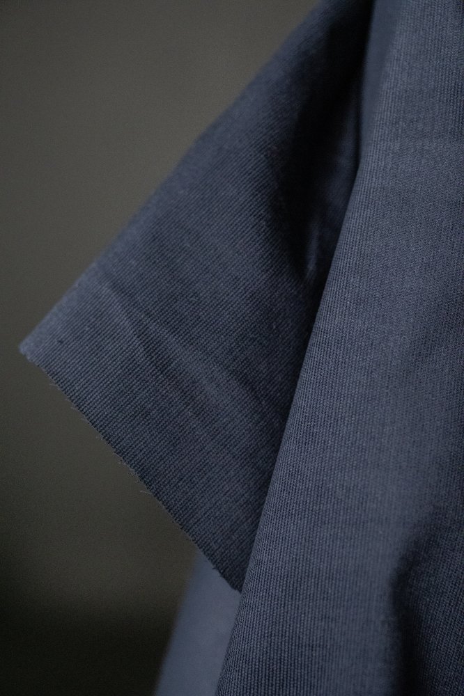 Dark Navy Cotton Needlecord Fabric