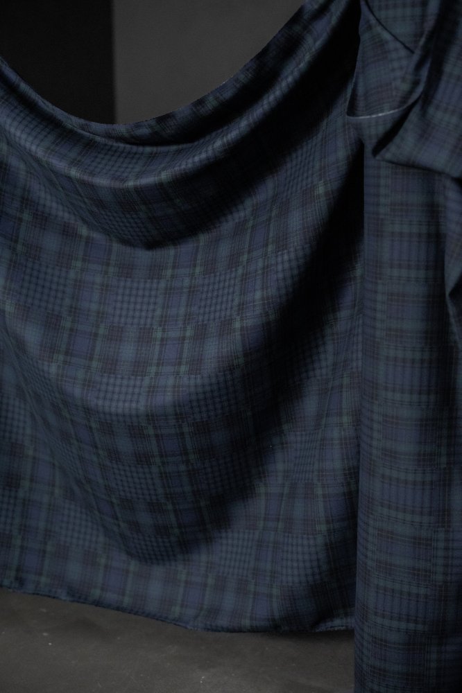 black blue japanese brushed cotton