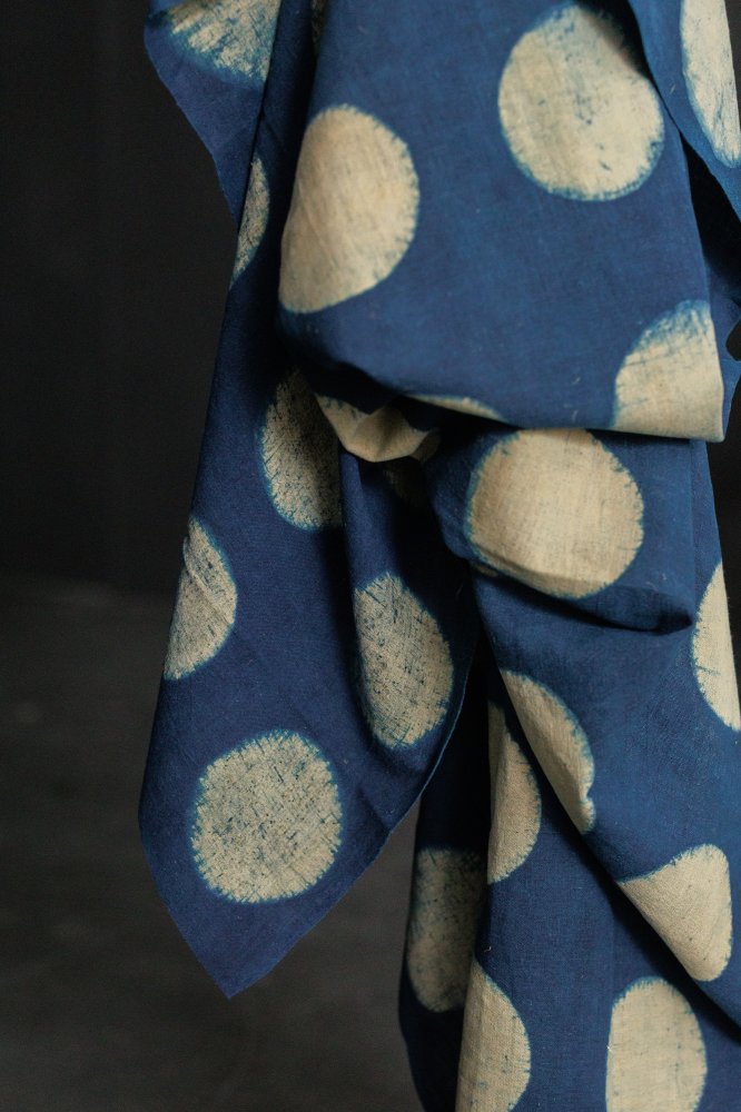 indigo white spot indian cotton