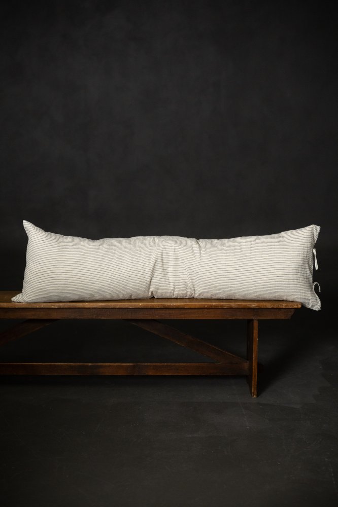 Nantucket Laundered Linen Tie Pillowcase - Extra Long