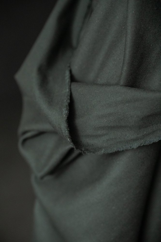 dark green brushed cotton